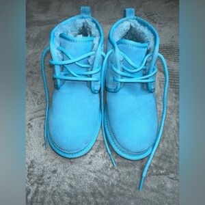 UGG NEUMEL Suede Ankle Chukka Boots 1094269 Sky Blue Women's Size 6 Bootie